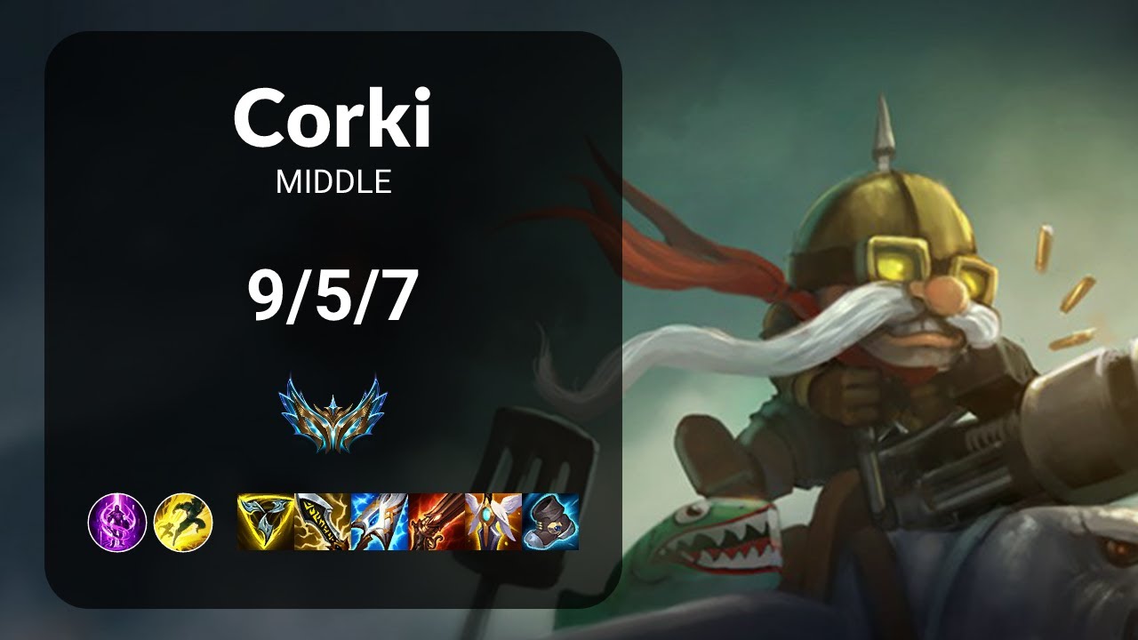 Corki vs Aurora MIDDLE - KR CHALLENGER Patch 14.22
