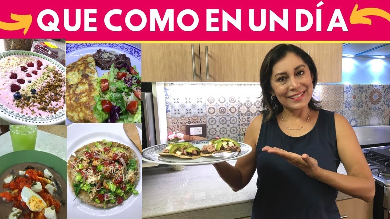 Qué como en un día  alimentación sana | Cocina de Addy