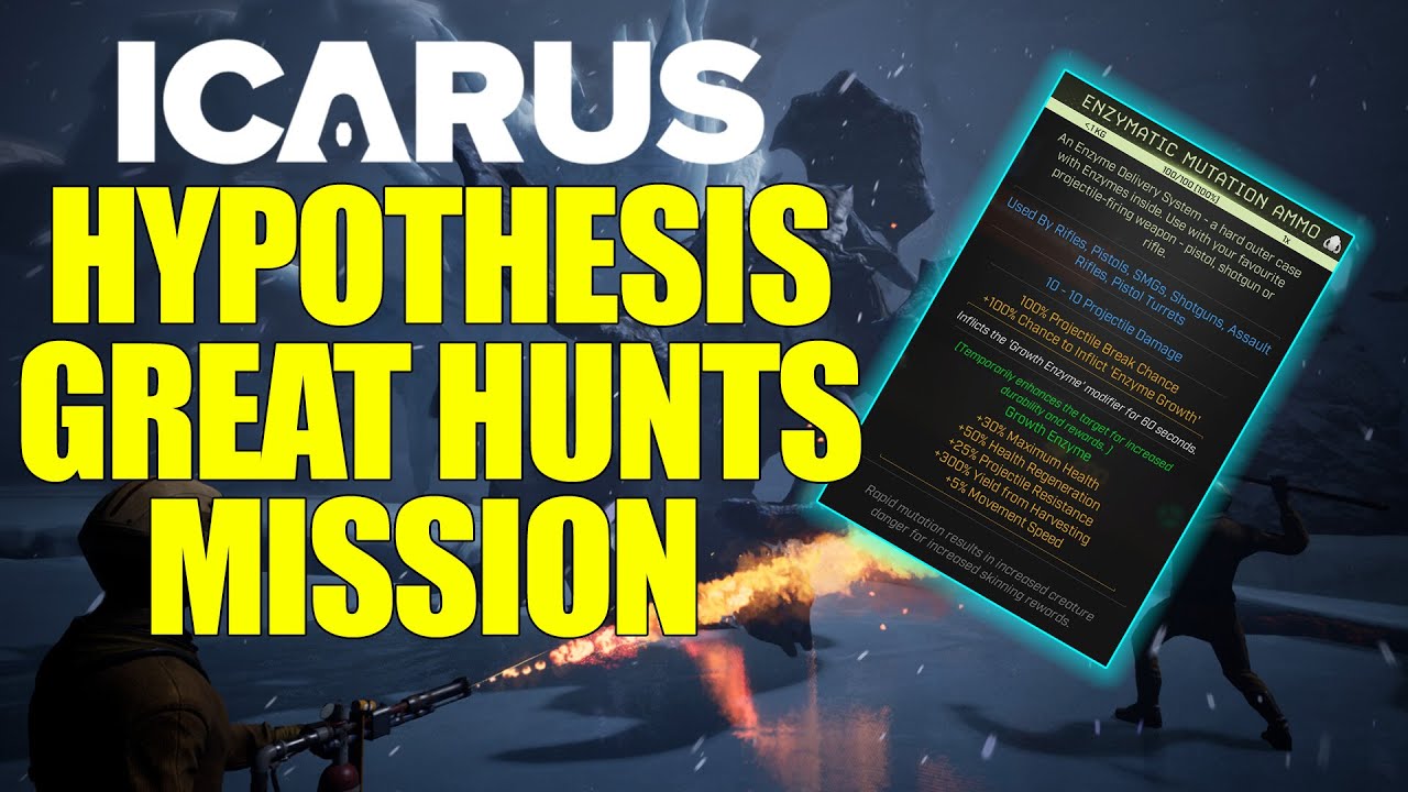 ICARUS - HYPOTHESIS GREAT HUNTS MISSION (CRAZY AMMO UNLOCKED)