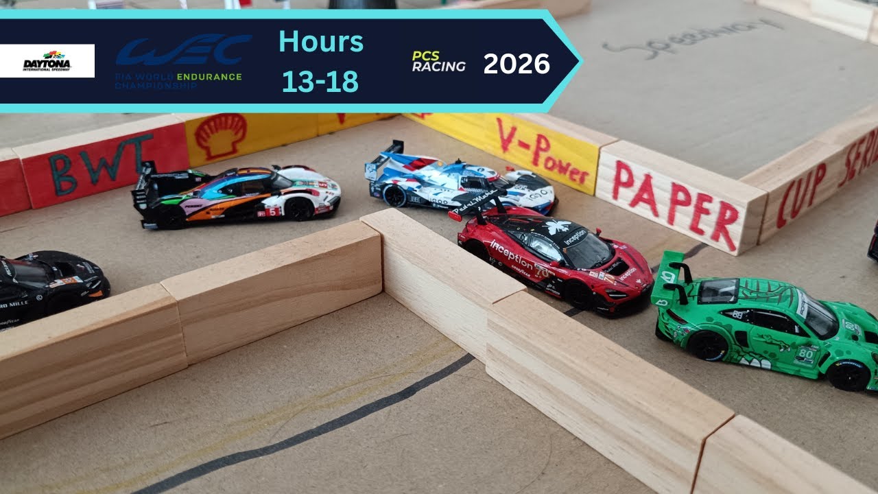 WEC 24h of Daytona | Hours 13-18 | WEC Stop Motion by PCS Racing