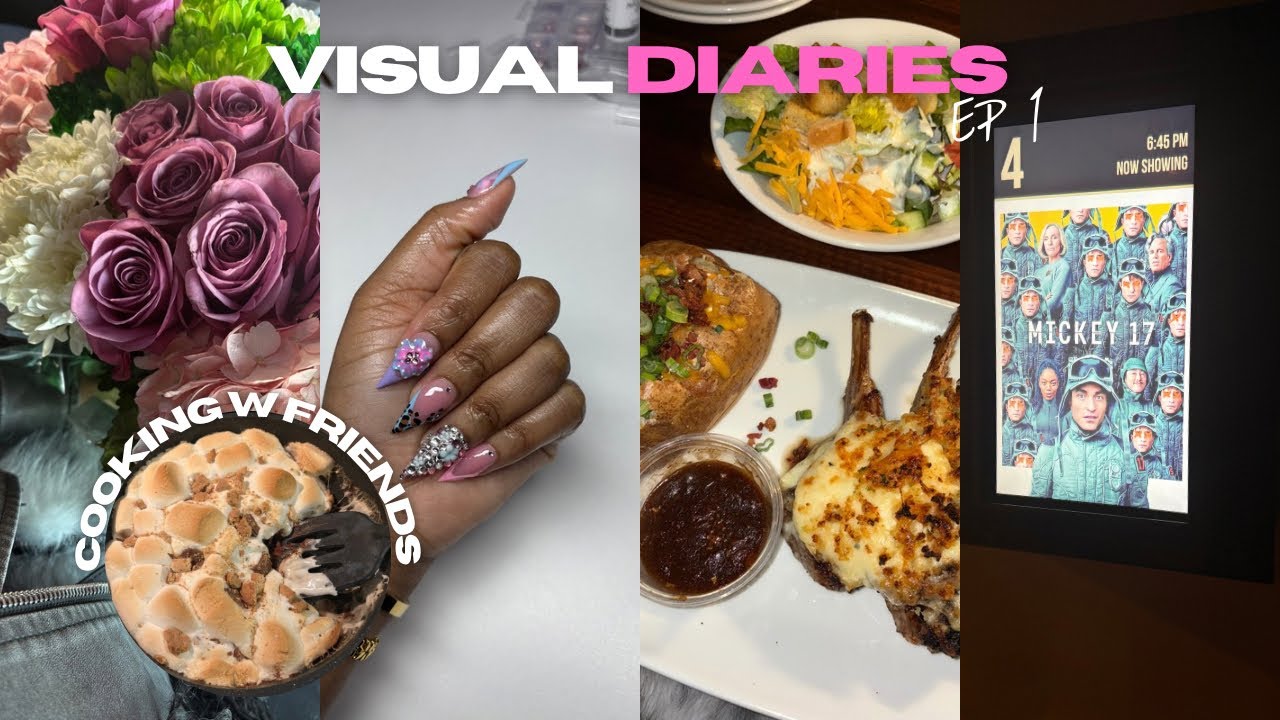 VISUAL DIARIES EP. 1 : HANGING W/ FRIENDS, NEW SET, NIGHT OUT, MOVIE DATE, & ETC…