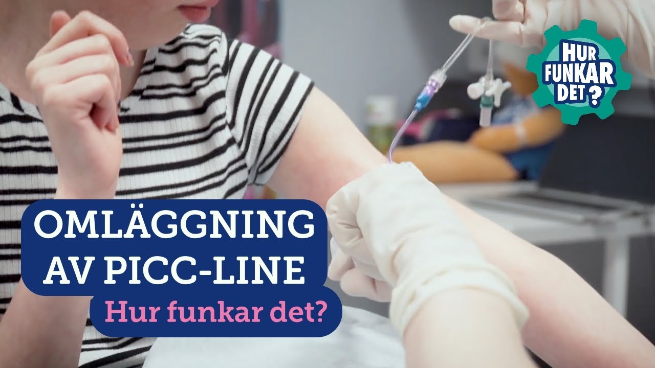Omläggning av en PICC-line