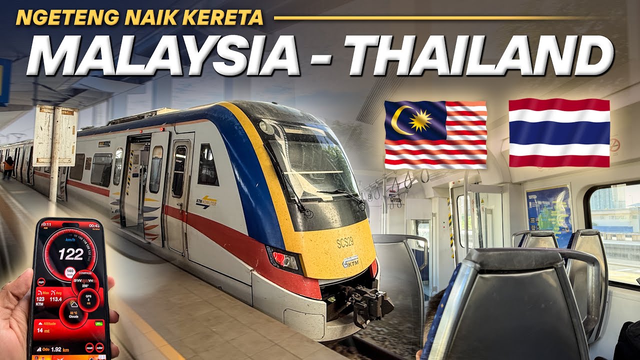 Pertama Kali Solo Trip ke THAILAND! Ngeteng Sendirian Naik Kereta MALAYSIA - THAILAND