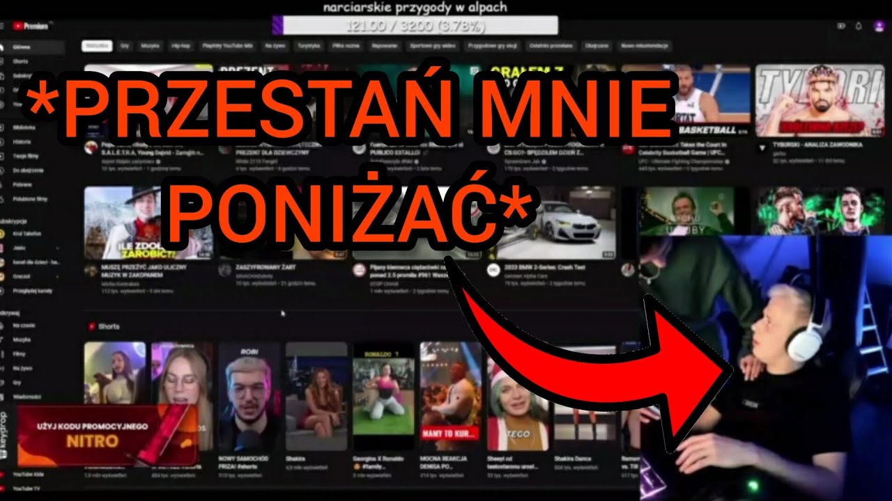 SANDRA WBIJA NA STREAM I PONIŻA NITRO