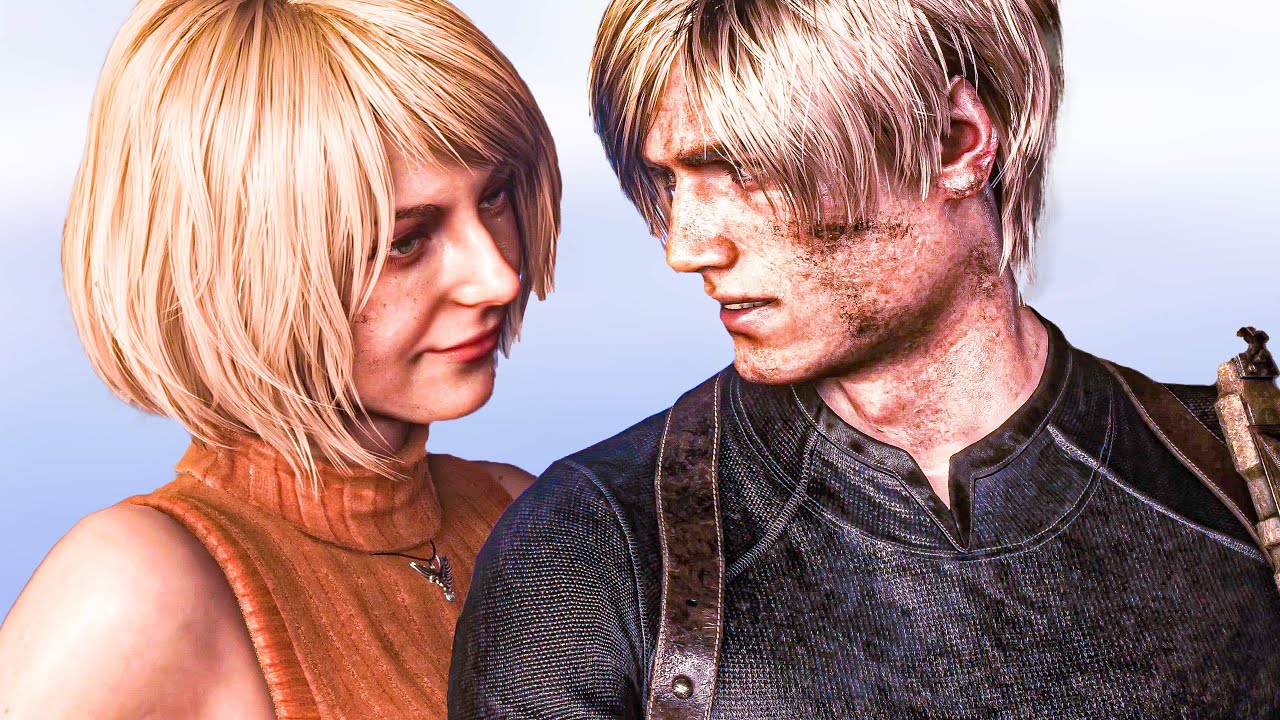 Resident Evil 4 Remake - Ashley Has a Crush On Leon (4K)