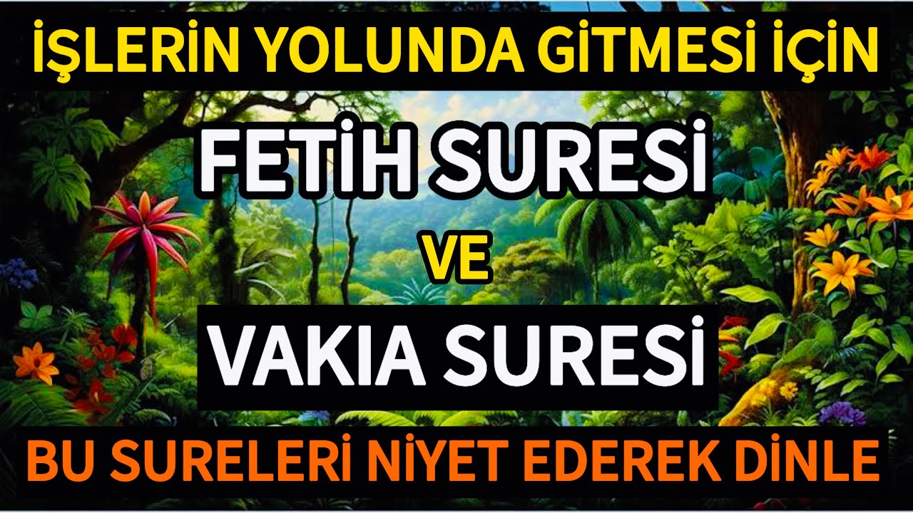 Fetih Suresi Va Vakıa Suresi - İşlerin Yolunda Gitmesi İçin Niyet Ederek Dinleyelim 🤲🏻