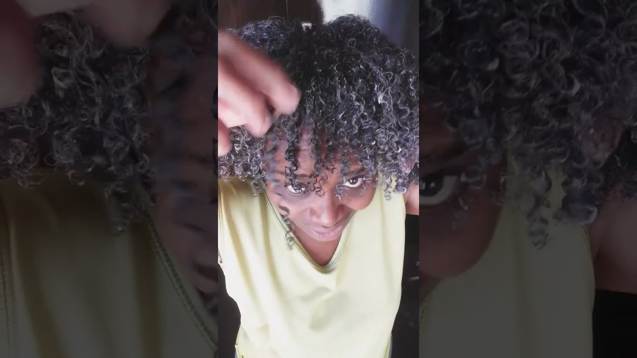 Veja de pertinho🧐Como é uma molinha 4a e um cacho 3c...na mesma cabeça😍