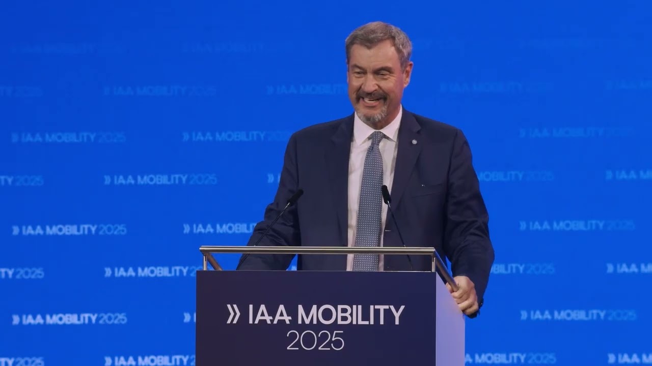 Eröffnungsrede des bayrischen Ministerpräsidenten Markus Söder zur IAA MOBILITY 2025 - Deutsch
