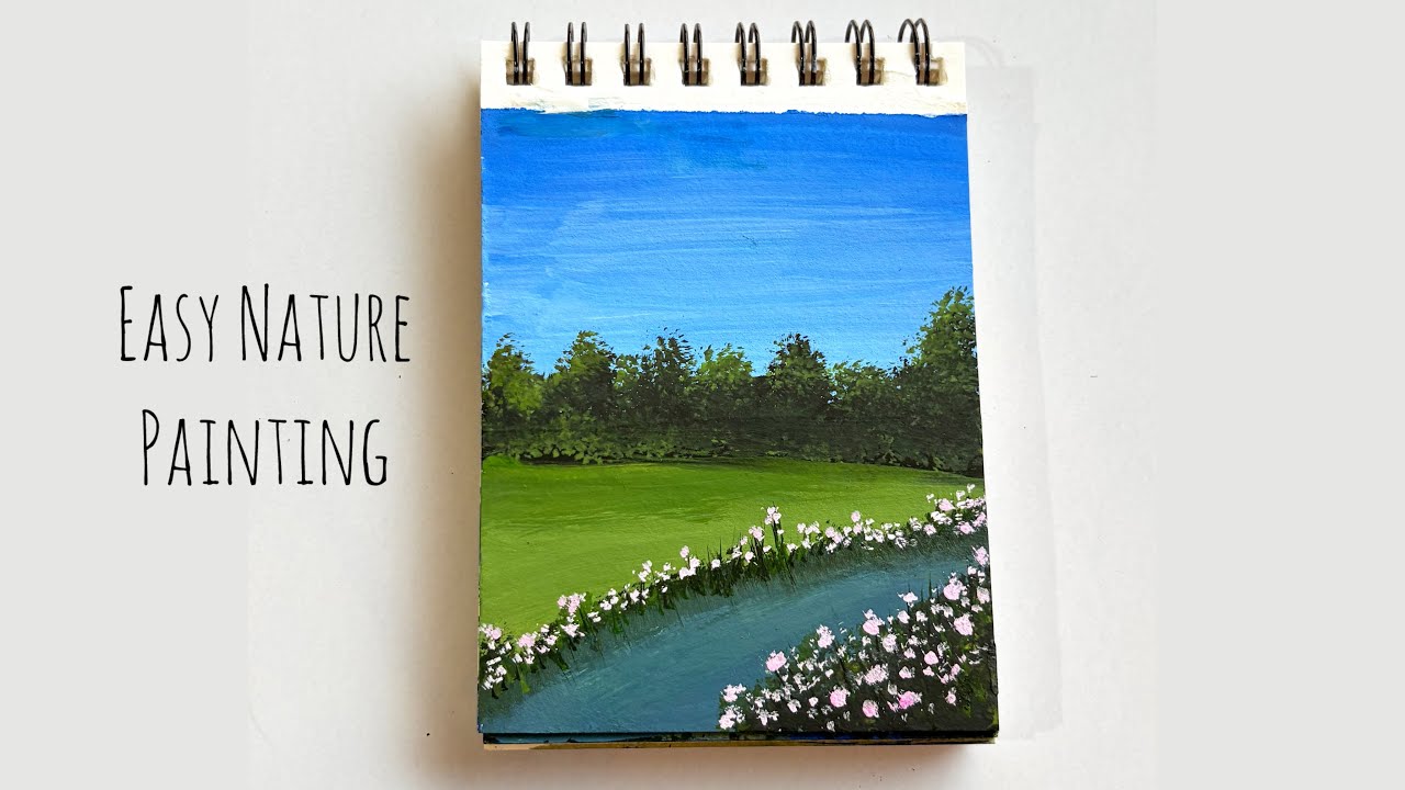 Easy Mini Landscape Painting