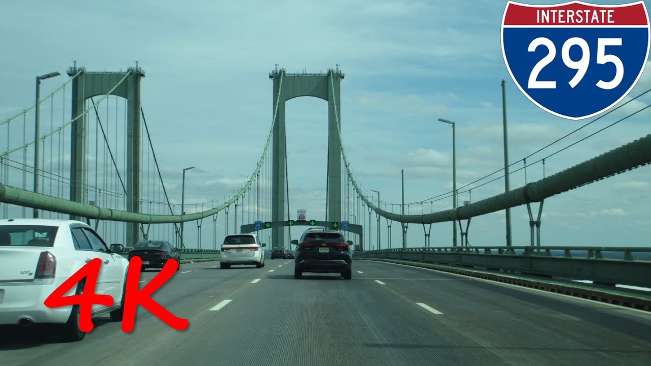 ⁴ᴷ Delaware Memorial Bridge north/eastbound [4K VIDEO]