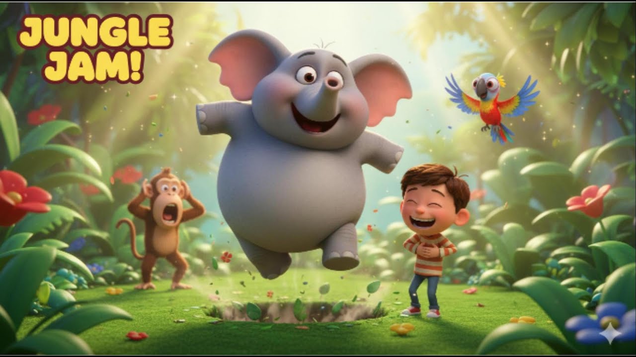 Golu Haathi Ka Dance 🐘 | Funny Elephant Dance Song for Kids | Jungle Rhyme