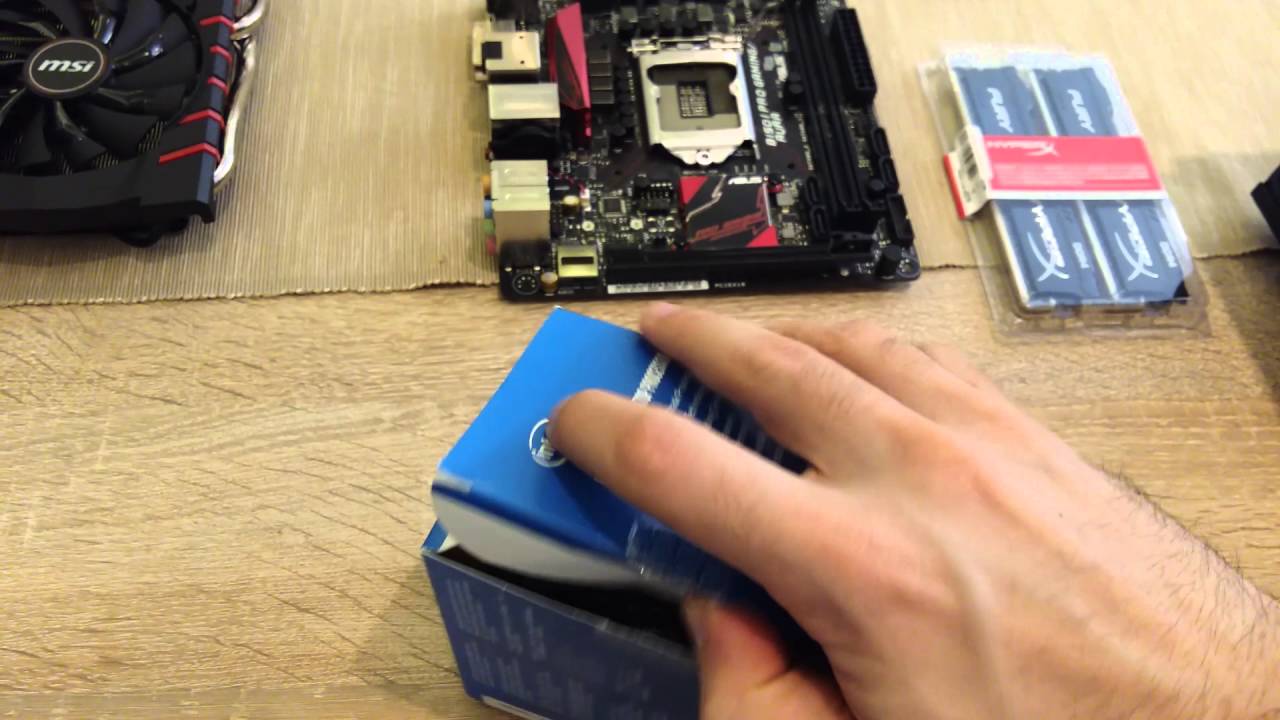 intel skylake cpu i7 6700 quad core  3.4 GHZ unboxing short review lga 1151