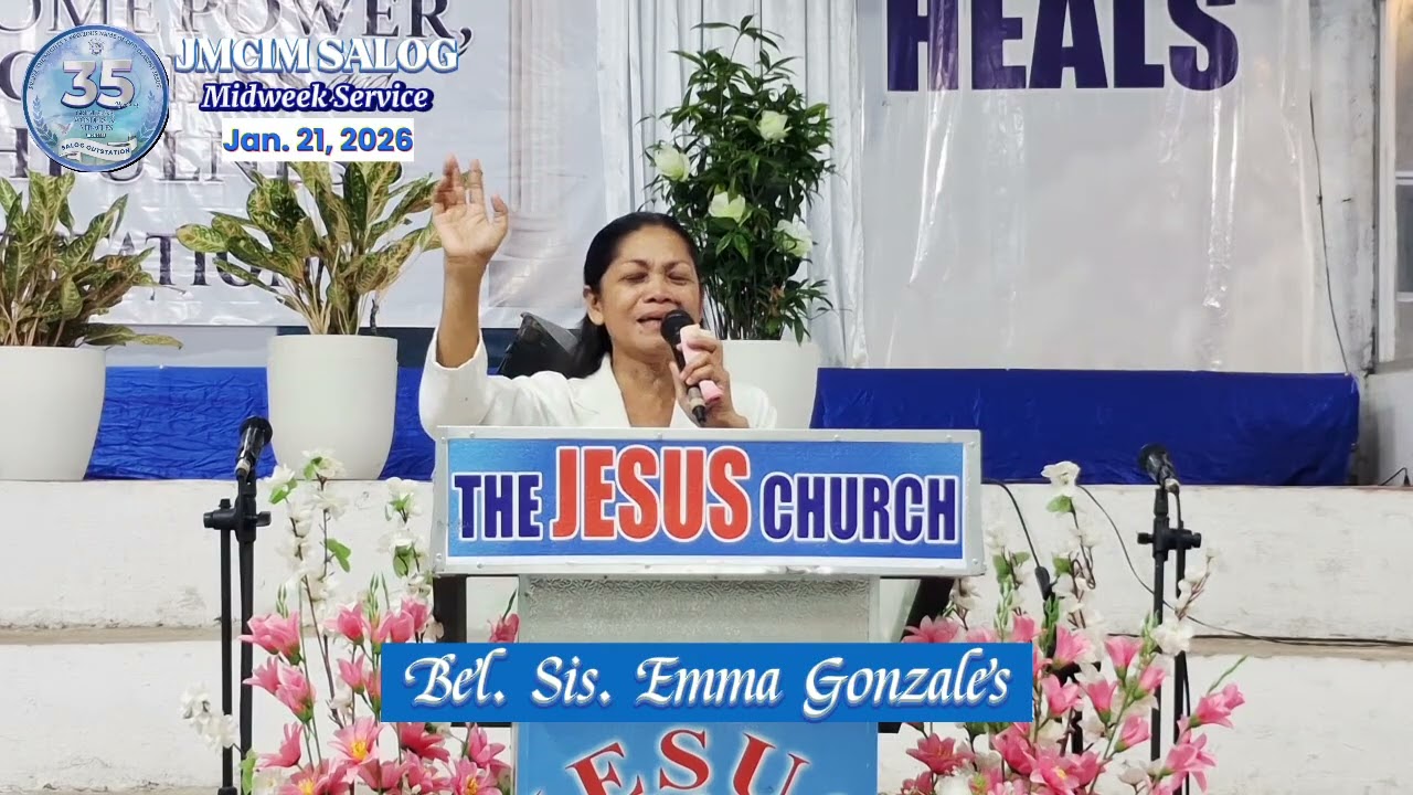 Bel. Sis. Emma Gonzales | JMCIM Salog | January 21, 2026