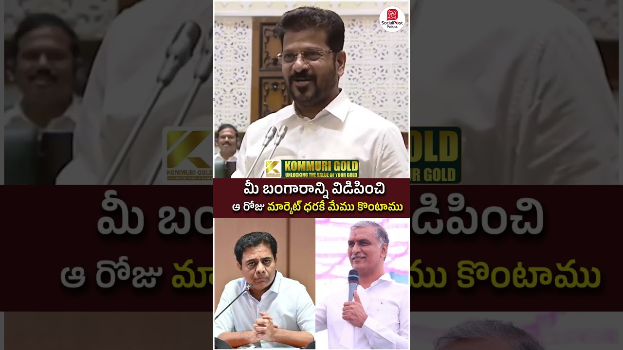 Revanth Reddy Story on KTR, Harish Rao | #telanganaassembly #telangananews #socialpost #shorts