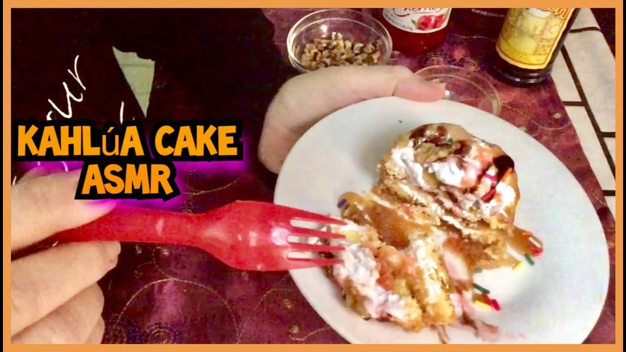 Relaxing ASMR  Kahlúa Cake Recipe Reveal, very quiet whispering, nice eating sounds