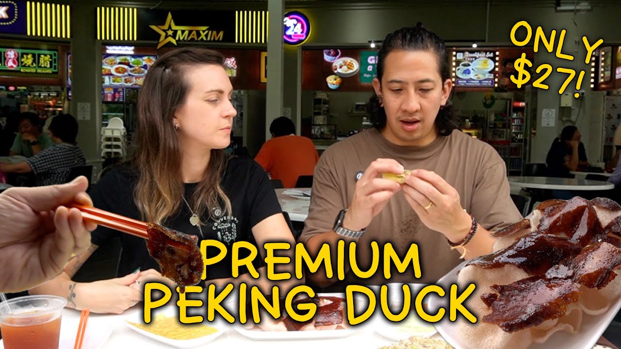 singapore's premium peking duck for under $30! // does tham's roasted delights have the islands best