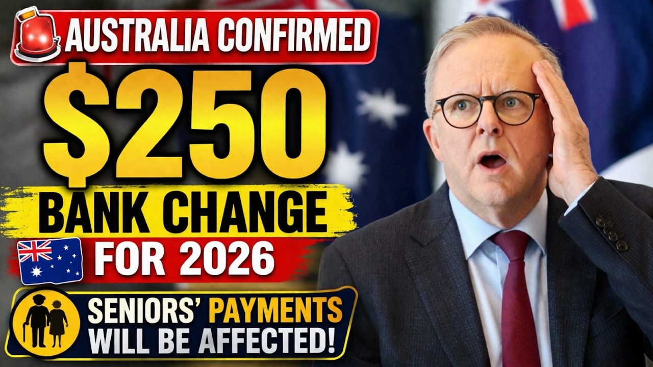 🚨 Australia CONFIRMED $250 Bank Change for 2026 &ndash; Seniors&rsquo; Payments Will Be Affected!