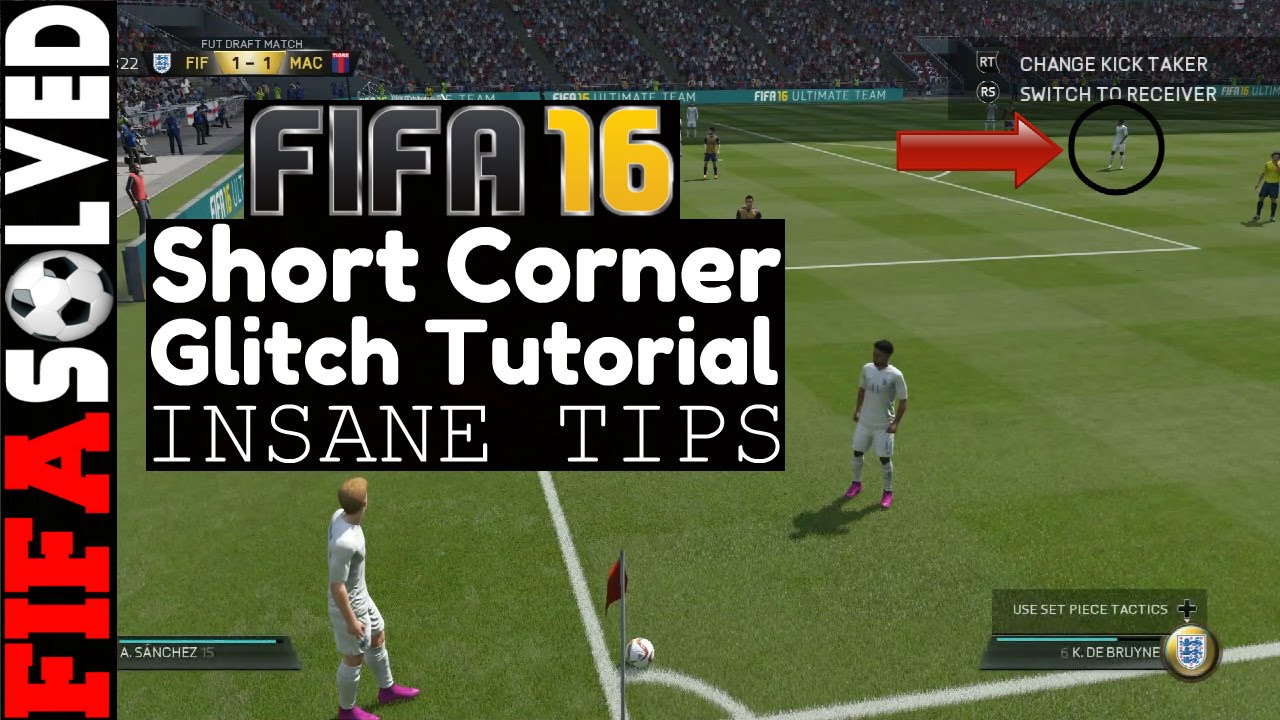 FIFA 16 Short Corner Glitch Tutorial | BEST Tips