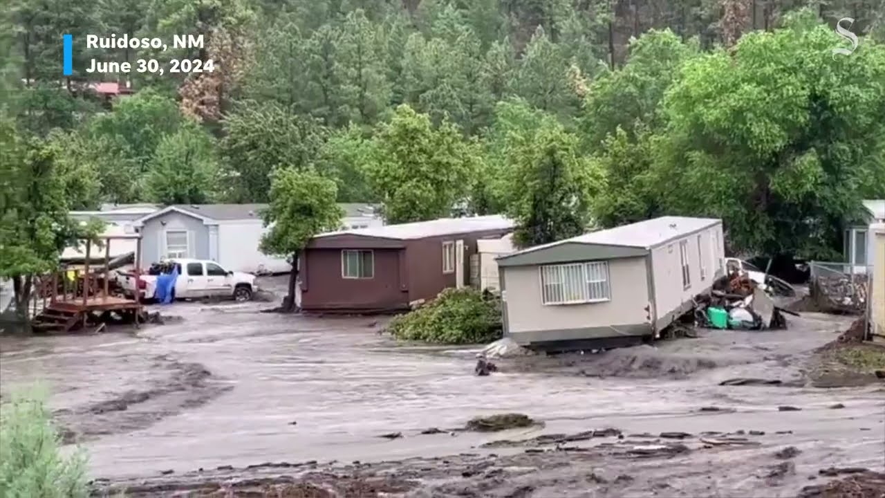 Flooding and fire in Ruidoso damages New Mexico town; Las Vegas, NM impact