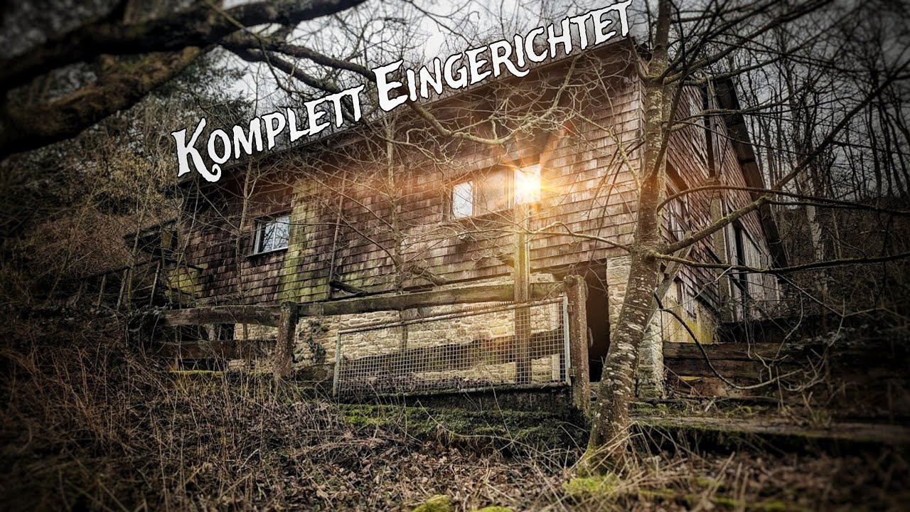 Das JAGDHAUS mitten im WALD! Komplette Einrichtung zurückgelassen! + Solarpanel!