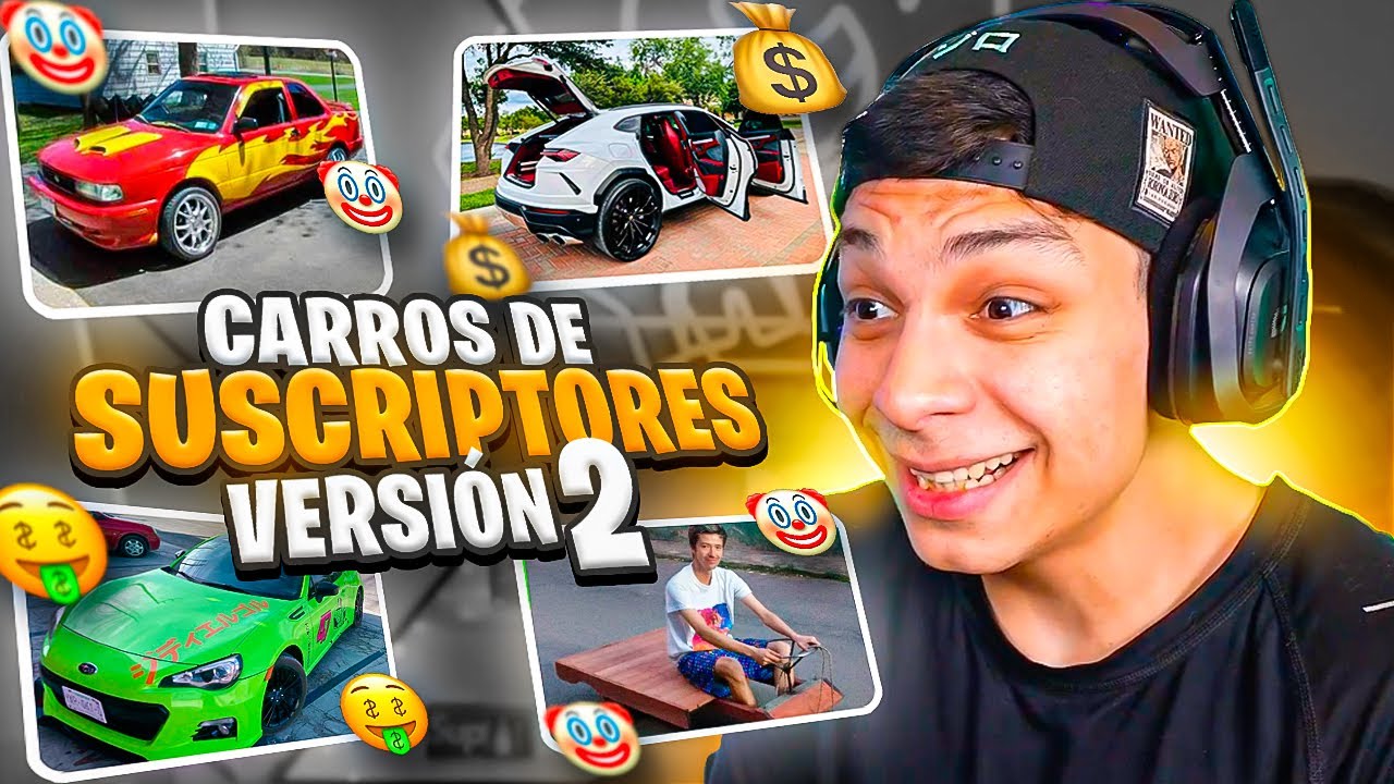 REACCIONANDO a LOS COCHES de MIS SUSCRIPTORES #2 *surrealista* | Yair17