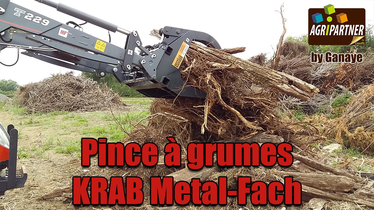 Pince à grumes KRAB universelle, Metal Fach