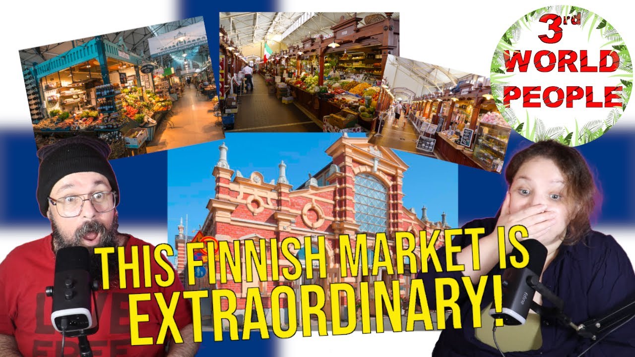 3rd WORLD PEOPLE REACT: VANHA KAUPPAHALLI! AN AMAZING FOOD MARKET IN HELSINKI | FINLAND REACTION