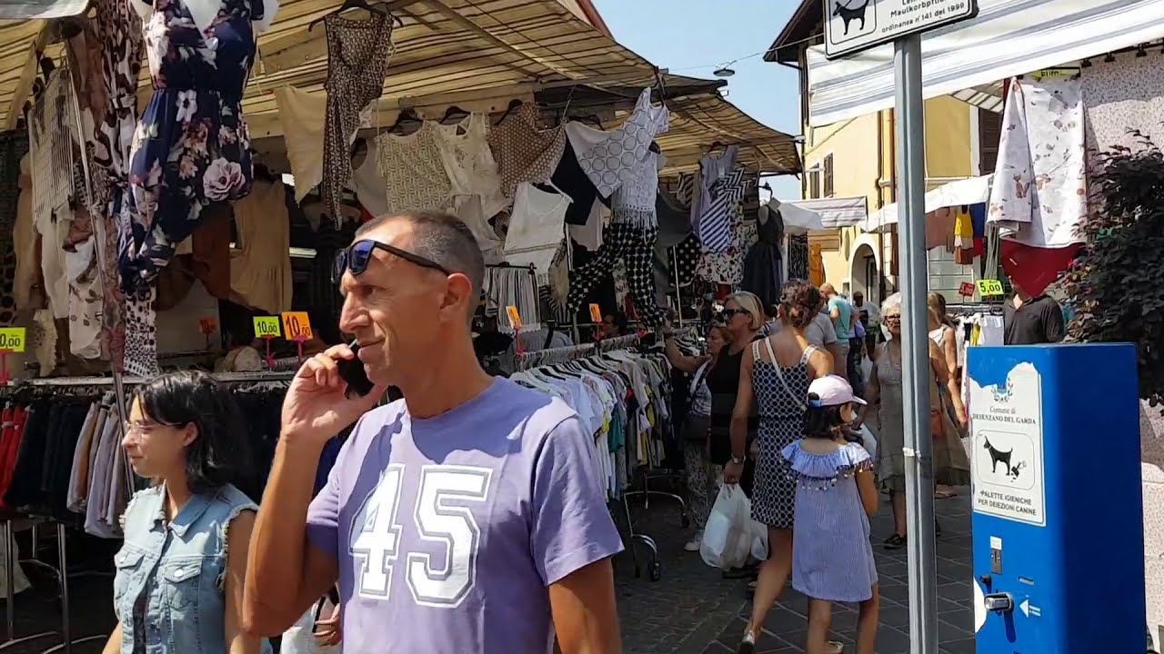 Sunday Market Rivoltella Lago Di Garda Italy