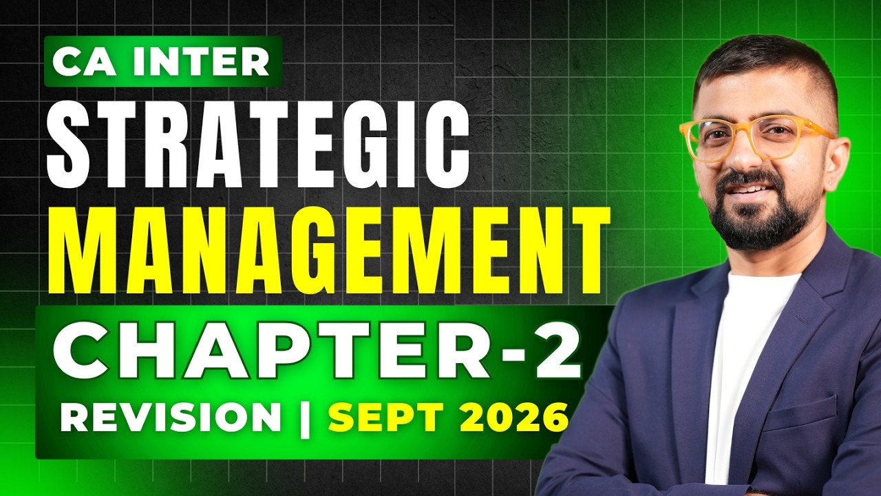 CA Inter SM Chapter 2 Revision | ICAI January 2026 Exams | SM Bullet Revision | Neeraj Arora