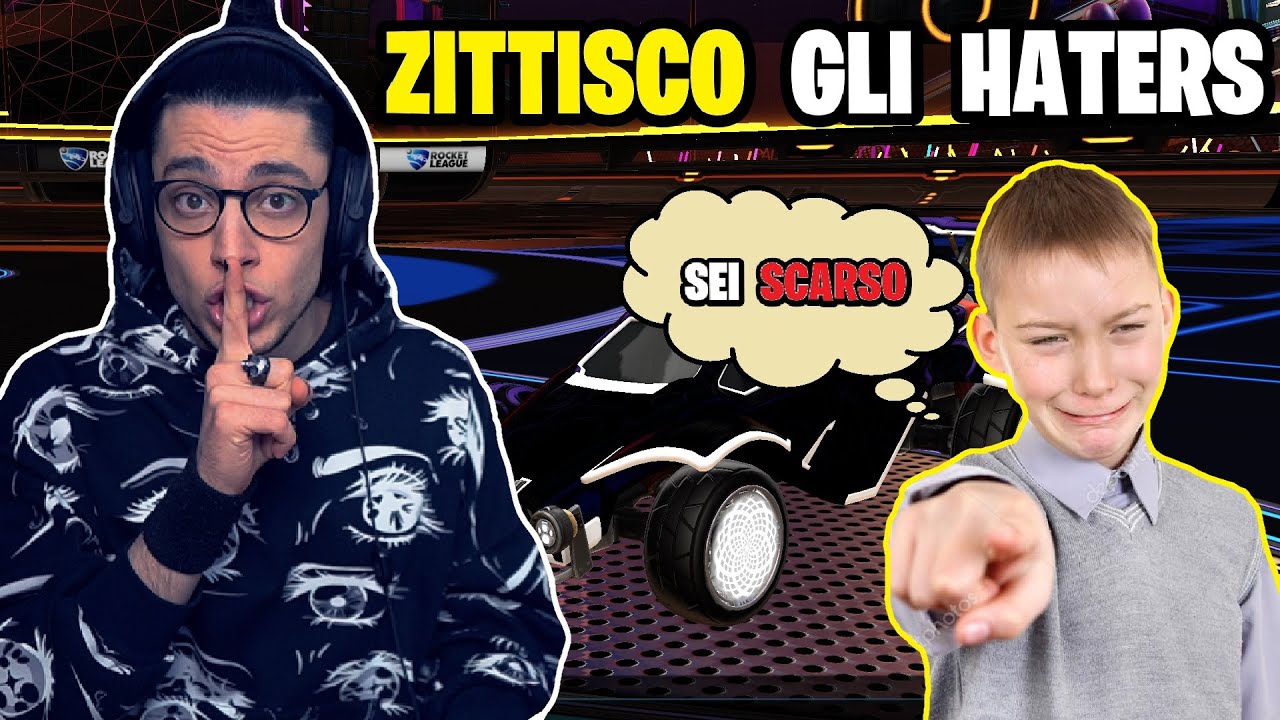 ZITTISCO gli HATERS con QUESTO VIDEO su ROCKET LEAGUE *smurf*