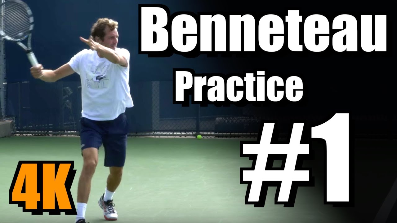 Julien Benneteau in 4k | Forehand and Backhand #1 | Western & Southern Open 2014