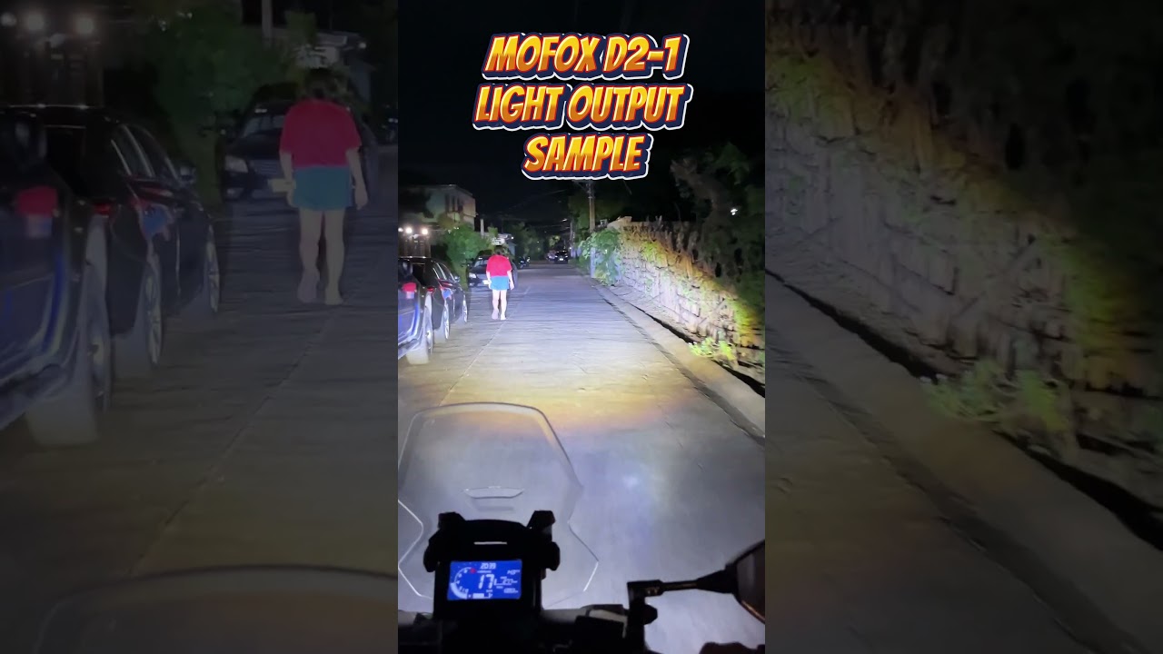 MOFOX D2 1 Light Output sample #minidrivinglight #mdl #adv160