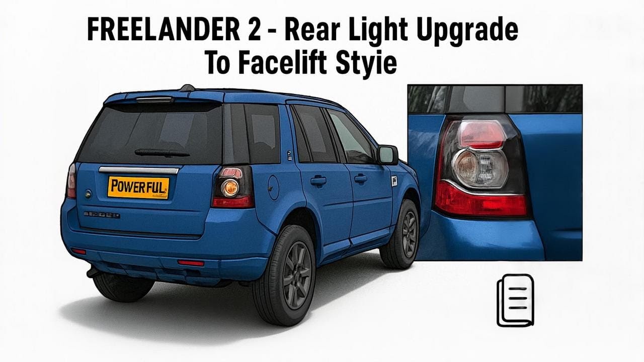 How to upgrade Land Rover Freelander 2 / LR2 to new 2012 type LED rear Tail Lights
