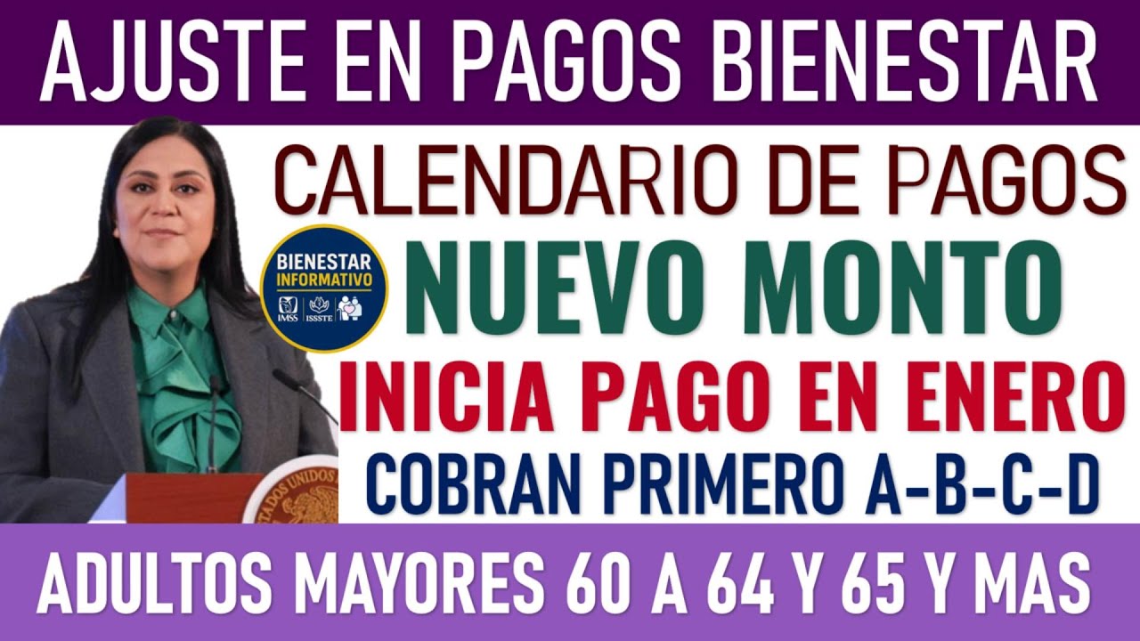 🤑🔔&iexcl;ATENCI&Oacute;N!🪪 Pensi&oacute;n Bienestar Enero 2026: Esta es la FECHA de PAGO + Aumento confirmado