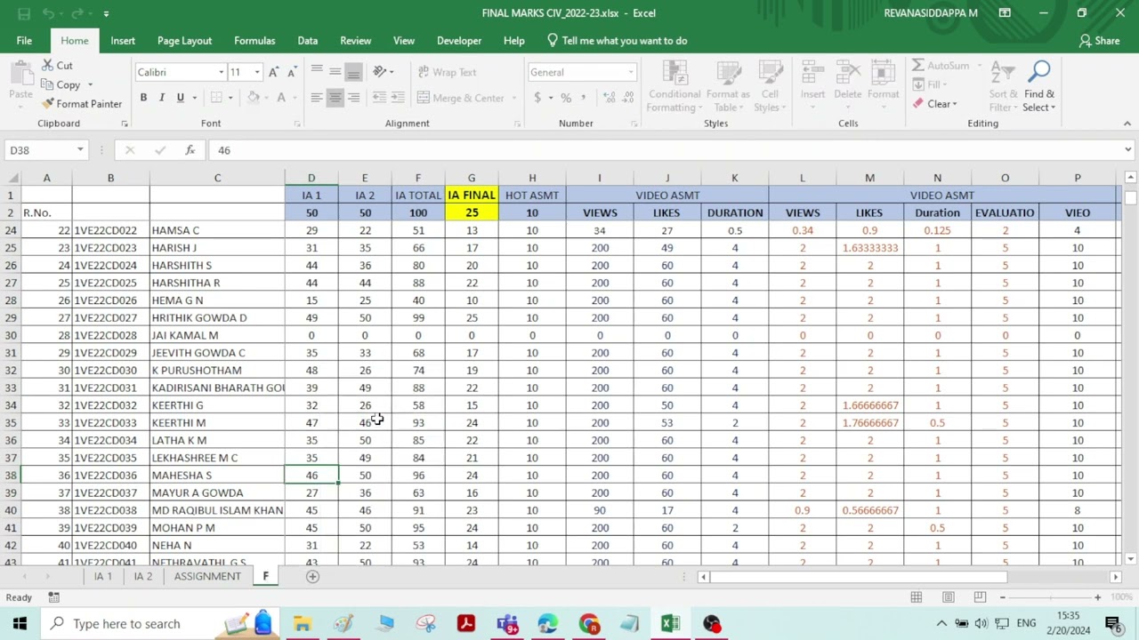 WORKING WITH MULTIPLE SHEETS IN EXCEL
