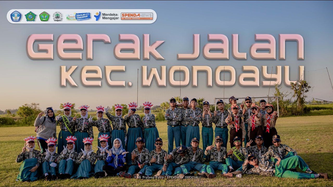Lomba Gerak Jalan HUT RI ke-79 SMP Negeri 2 Wonoayu Sidoarjo di Kec.Wonoayu #hutri79 #gerakjalan