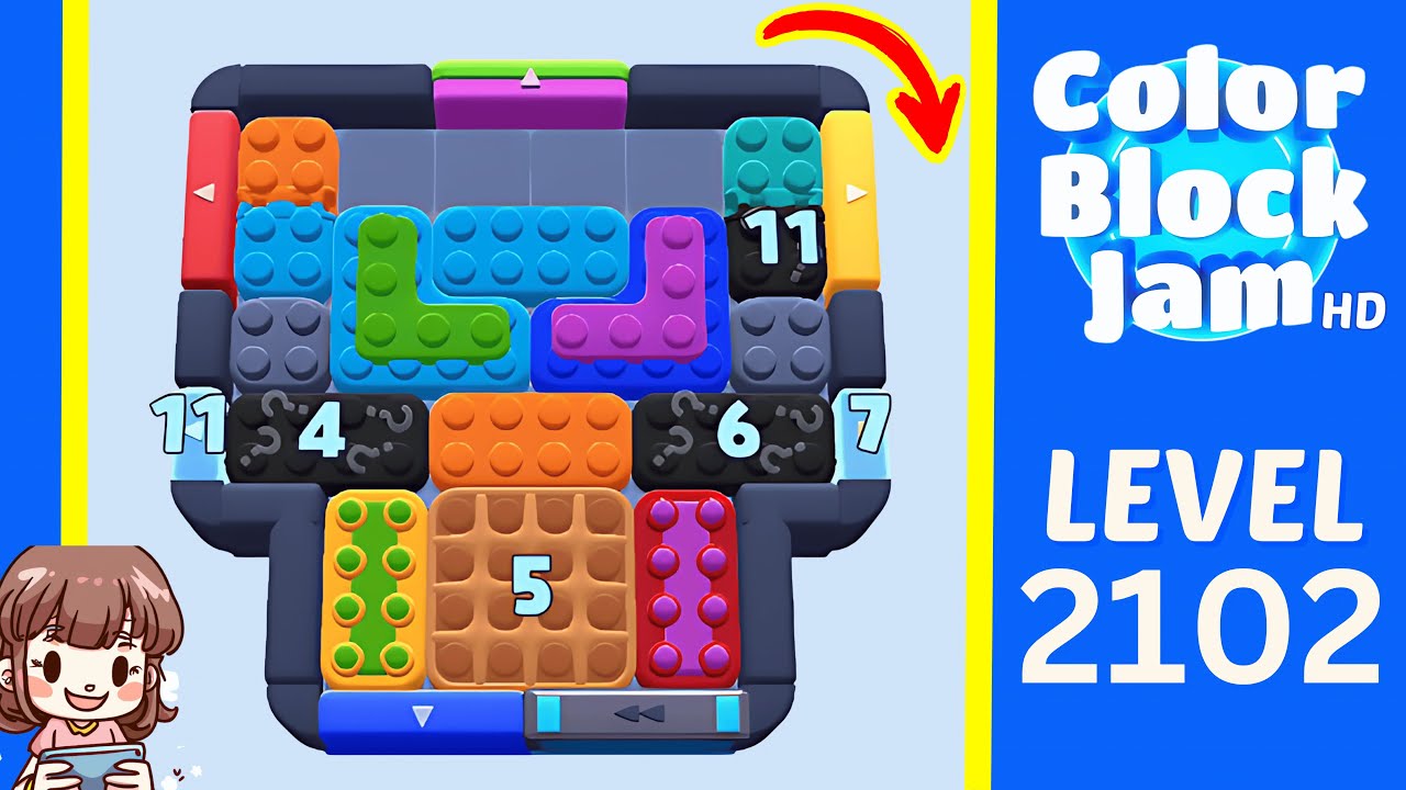 Color Block Jam Level 1198 (2102) Solution Walkthrough