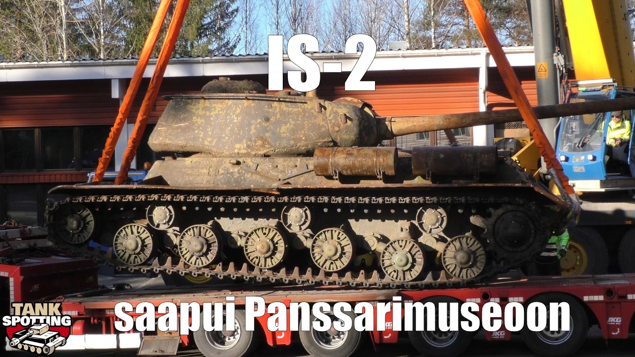 IS-2 saapui Panssarimuseoon - neuvostoliiton raskas panssari on museon uusi vetonaula