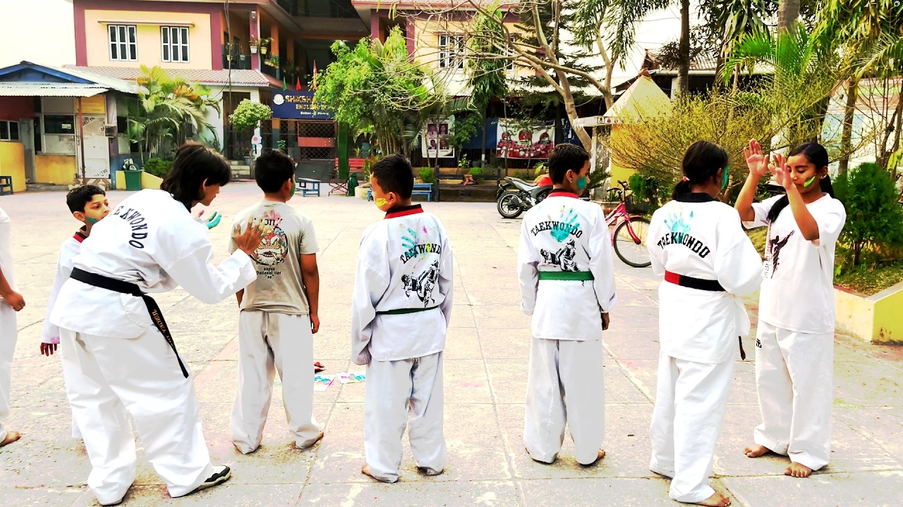 Happy Holi Gardai Taekwondo team bata! 🥋