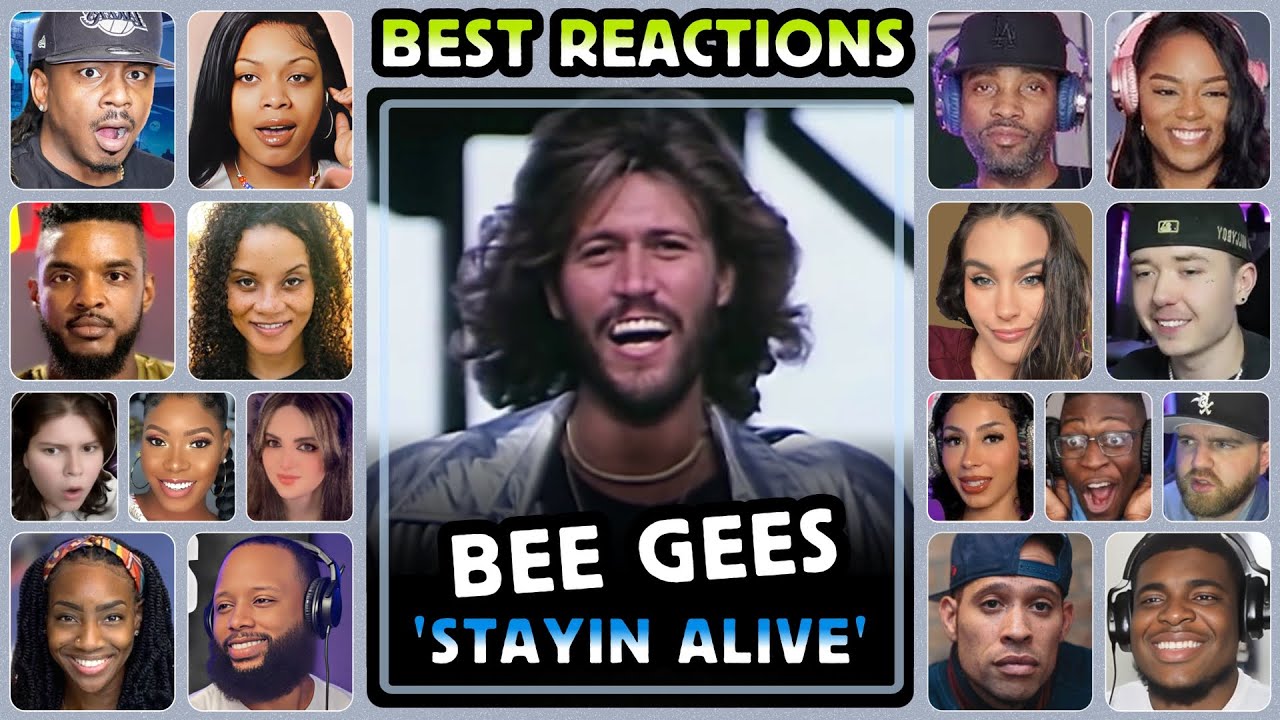 Bee Gees - Stayin Alive - Reaction Compilation