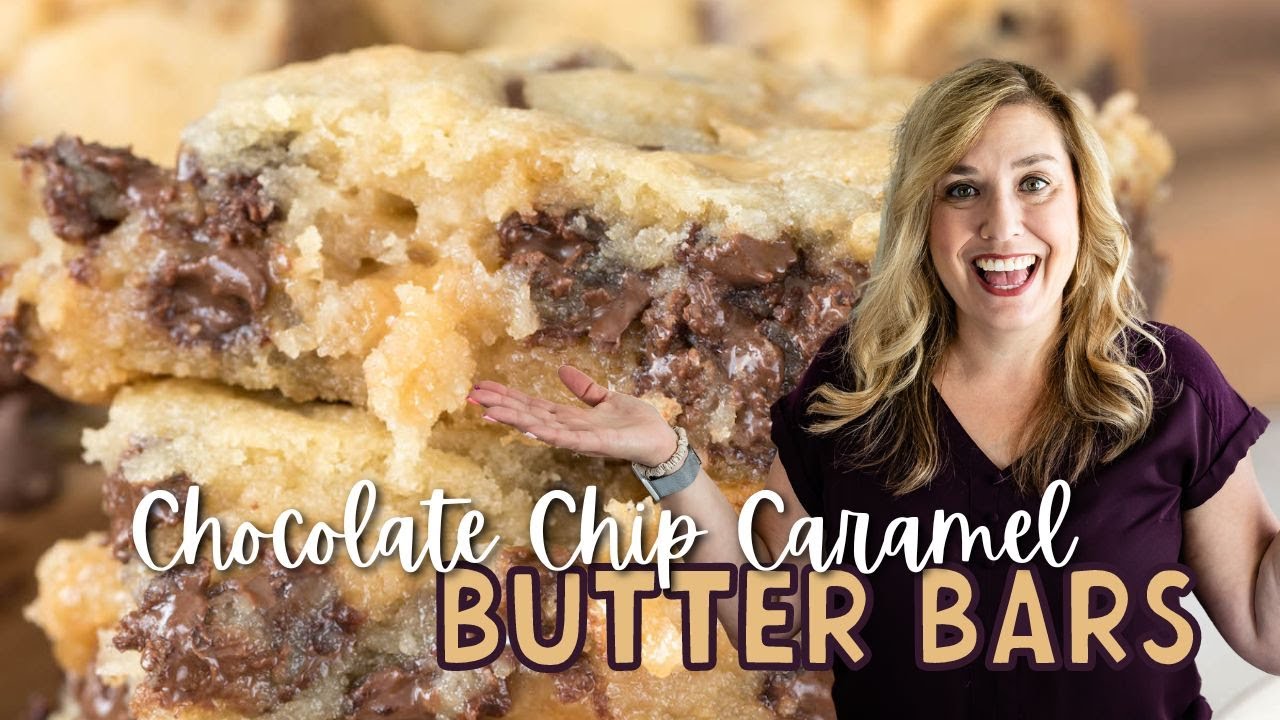 Caramel Butter Bars (caramel stuffed cookie bars)