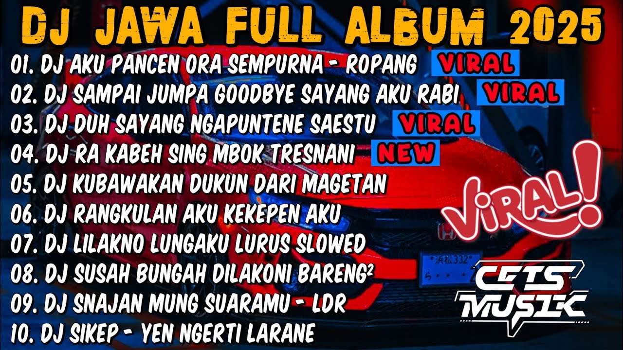 DJ JAWA TERBARU 2025 FULL BASS🎶DJ AKU PANCEN ORA SEMPURNA🎶DJ ROPANG FULL ALBUM VIRAL TIKTOK TERBARU