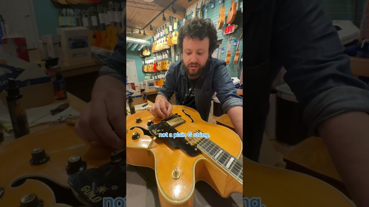Are You Putting the Wrong Strings on Your Archtop Guitar? #guitar #archtopguitar