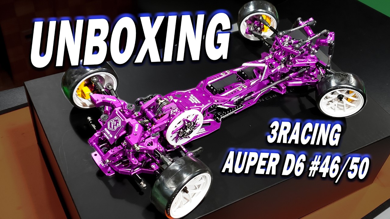 Я распаковал модель 3Racing Auper D6 #46 Belt Drive Limited Edition Purple и обнаружил, что она о...