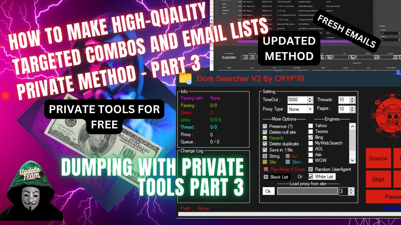 How To Make High-Quality Targeted Combos and Email Lists - Private Method 2024 Part3