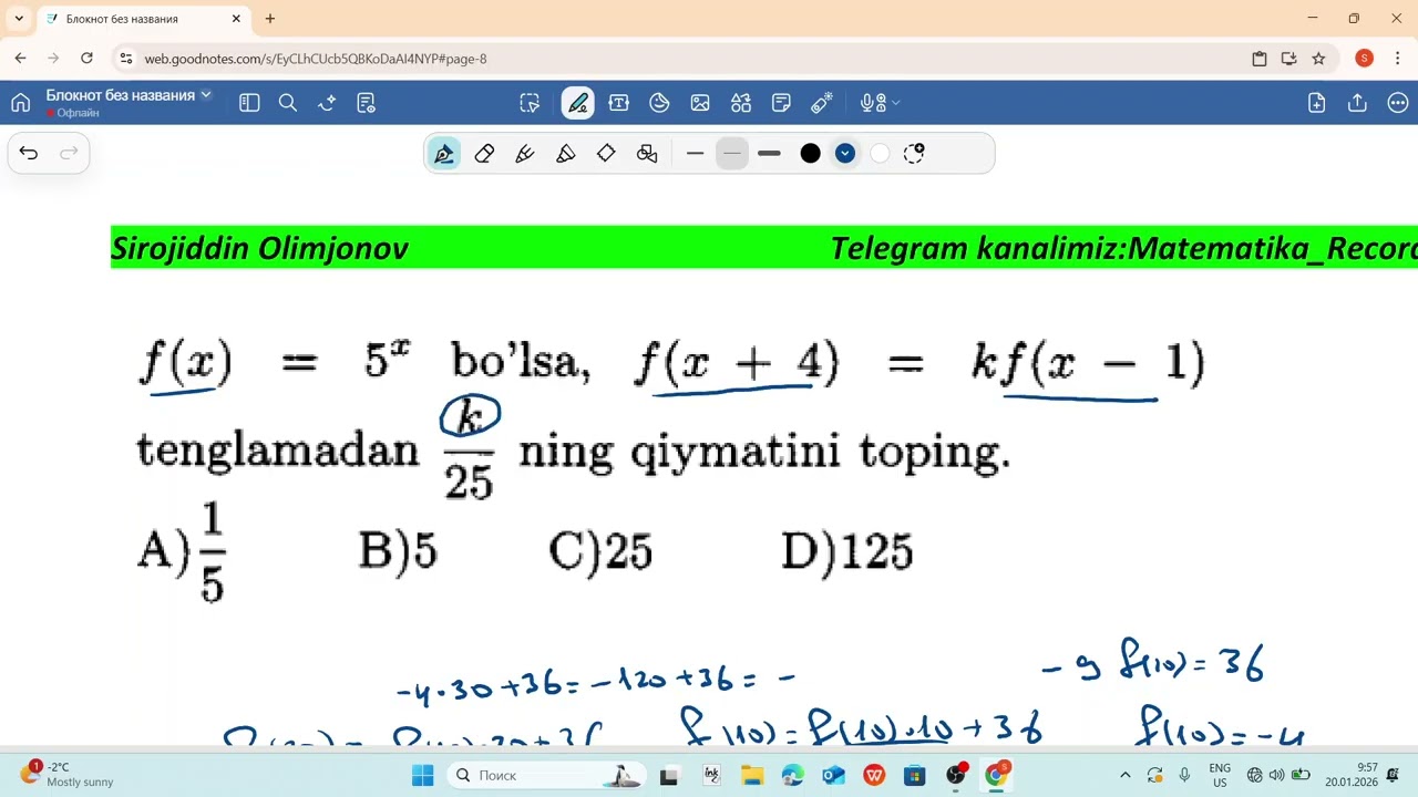 Funksiya xossalari 2-dars