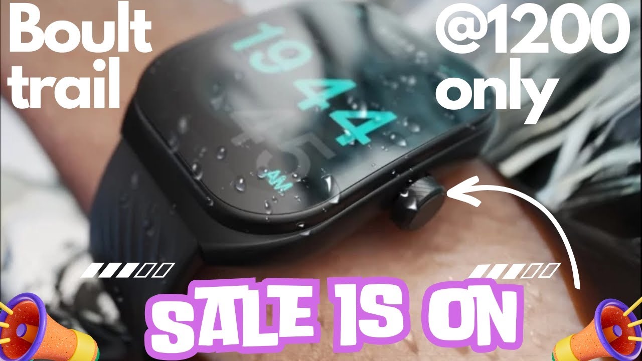 ⚡Boult Trail ⚡ Curved display Smartwatch on sale | Grab now | Boult | New