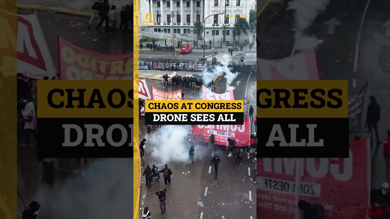 Bloody Clashes At Congress#BuenosAires #Protest #Argentina #BreakingNews