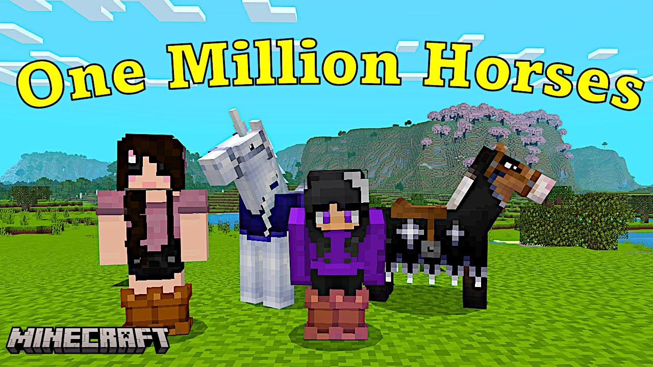 Horse Girl Competition in Minecraft featuring @EroseSays / 1,000,000 Horses