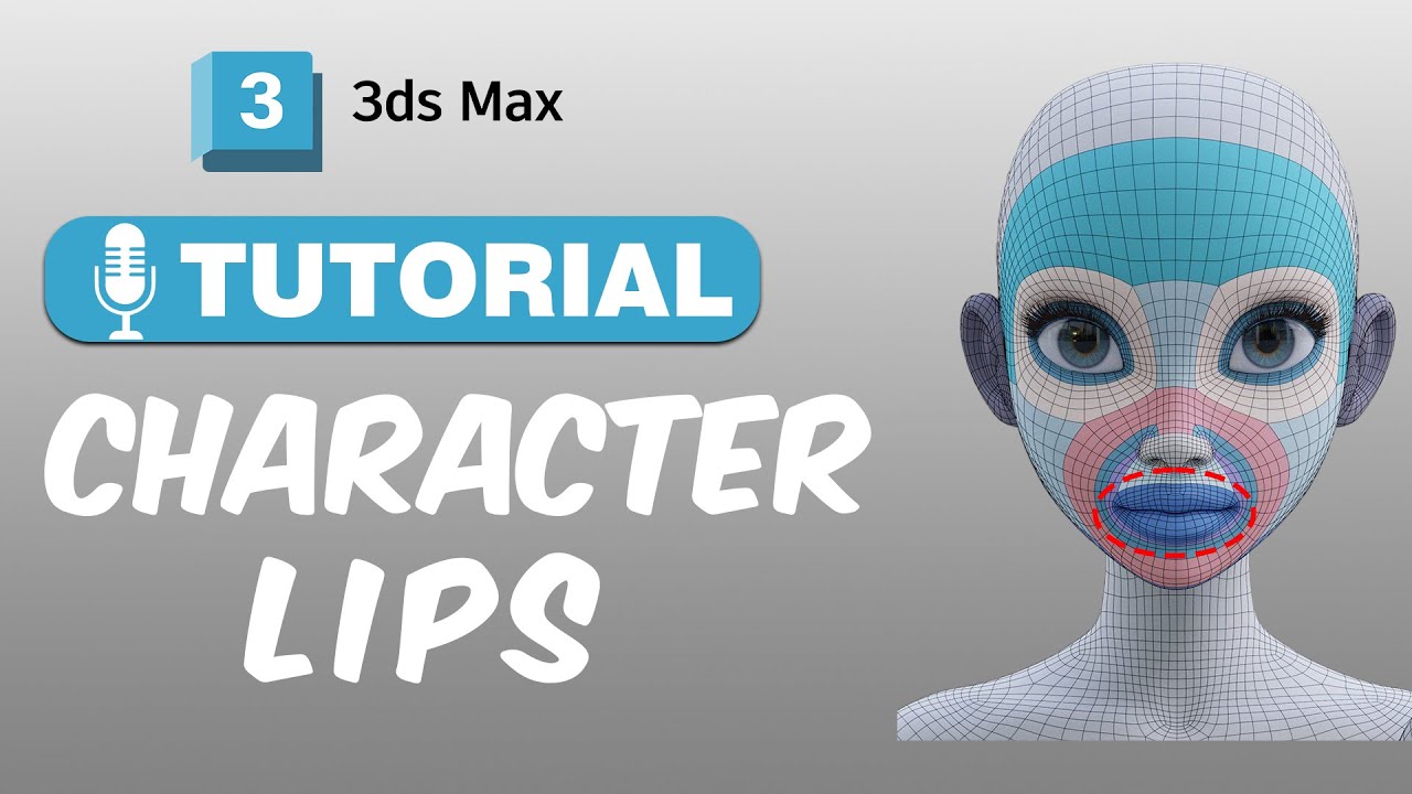 Character lips modeling in 3ds max tutorial in Hindi